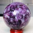 270g Natural purple Mica Quartz Crystal Sphere Reiki Mineral Healing K896