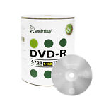 100 Smartbuy 16X DVD-R 4.7GB Logo Top Non Printable Blank Recording Disc