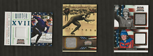 2012 Americana Elite & Olympic Materials Relic Card Lot (3): Heiden Blair Jansen