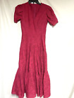 AKRIS PUNTO Tiered  Midi Dress Size 4 US MSRP $1490 MISSING BELT PINK EYLET GORG