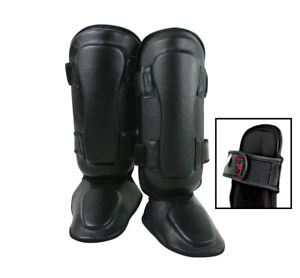 Aunthentic Leather Shin Instep Protector, MMA, Muay Thai, Kickboxing, Sparring