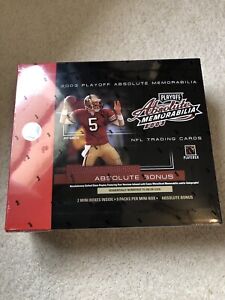 2003 ABSOLUTE MEMORABILIA Football Hobby Box FACTORY SEALED Etched Glass RARE
