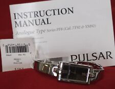 Seiko's Pulsar, PEGG11, Women's Easy Style, Black Dial, Stainless Steel Bracelet