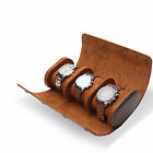 1/2/3 Slot Watch Roll Travel Case Portable Leather Display Jewelry Storage box