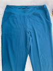 Urbane Womens Contemporary Fit 9330 Medical Scrub Pants Teal Blue Sz MED NWT