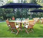 13FT Patio Twin Umbrella Double-sided Market Outdoor Garden Sun Shade Parasol US