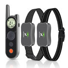 2 Receiver Set 3937 FT Dog Shock Training Collar Rechargeable Remote Control PET