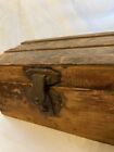 Antique Primitive Handmade Hinged Box Rustic Chest Trunk Patina 11.5”x6.5”x5.5”