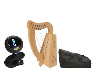 Roosebeck Lily Harp 8-string - Knotwork Design + Gig Bag + Tuner