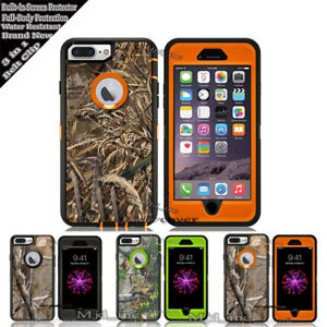 For iPhone 8 / 8 Plus Case [Clip Fits Otterbox Defender] Holster Camo