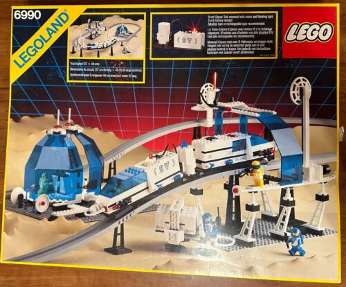Lego 6990 Space Monorail Transport 101% Complete w/ Instructions & Box Xtra Figs