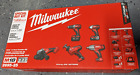 Milwaukee M18 Lith-Ion 5 Tool Combo Charger, Batteries, Bag - 2695-25 - *NEW*