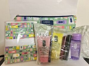 Clinique Skincare Makeup 8 Pcs Deluxe Sample Size Gift Set Kate Spades Bag