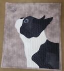New ListingFrench Terrier Dog Quilt Homemade Multiple Textures Wall Hanging Cute 18