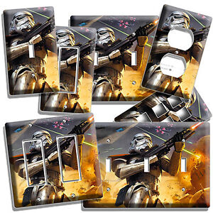 STAR WARS STORMTROOPER LIGHT SWITCH OUTLET WALL PLATES MAN CAVE GAME ROOM DECOR