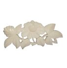 Antique Victorian Hand Carved Celluloid Floral Foliate Brooch Great Detail