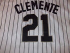 PIRATES WHITE PINSTRIPE JERSEY CLEMENTE MICHELL & NESS 56... SHIP LOWER 48 ONLY