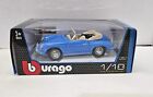 Burago 11913 - Blue Porsche 356  B Cabriolet (1961) - 1:18