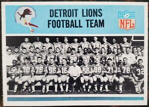 1966 Detroit Lions Team Trading Card NFL Philadelphia Gum #177 Dick LeBeau