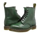 Doc Martens 1460 Smooth Green Leather Lace Up Boots Size 6 US