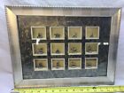Assorted Lot Of 12 Vintage Brass Miniature animals framed display case 15
