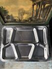 Four CARROLLTON Navy MESS HALL STAINLESS Food TRAYS