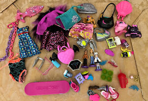 Monster High Doll Accessories Lot Coffee Figures Cups Purse clothes shoes