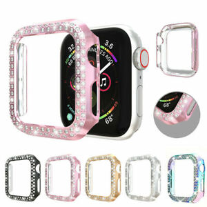 Bling Crystal Bumper Watch Case Cover For Apple Watch Series 7 6 5 43 SE 41/45MM