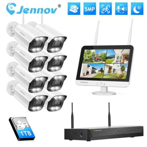 Jennov Security Camera System Wireless Home Outdoor 5MP With 12