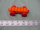 LEGO Duplo Train Car Flat Bed Zoo Parade Truck Vehicle part orange body  wheel