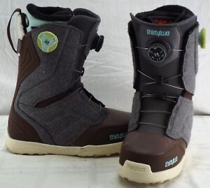 17-18 Thirty Two Lashed Double Boa Used Women's Snowboard Boots Size 8.5 #082038