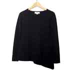 NEW! Magaschoni Cashmere Sweater - Black Asymmetrical - Womens XS