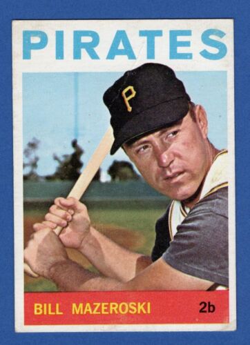 1964 Topps #570 BILL MAZEROSKI Pittsburgh Pirates HOF High Series G/VG crease