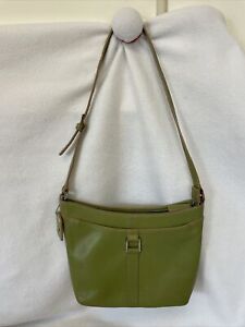 Vintage ETIENNE AIGNER Hunter Green Leather Adjustable Shoulder Bag