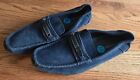 Calvin Klein Miden Suede Driving Loafers Slip On Shoes Men's Size 11.5 Blue