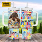 Customized God's Children Are Not For Sale Tumbler Autism Awareness Jesus Gifts