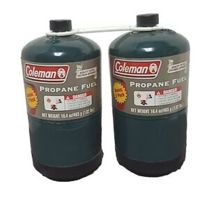 Coleman Propane Camping Fuel Pressurized Cylinderd 16.4 Oz. per Can  (2 Pack)