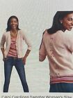 XL New Cabi Cardigan Sweater Women’s Size Small Eliza #3357  Pink Button Lace Up