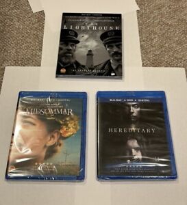 A24 Blu-ray Lot of 3: The Lighthouse (OOP Slipcover), Midsommar + Hereditary NEW