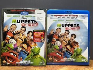 Muppets Most Wanted (Blu-ray/DVD, 2014, 2-Disc Set) NO DIGITAL COPY ~ Tested