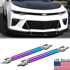 2x Universal Neo Adjustable' Front Bumper Lip Splitter Strut Rod Tie Support Bar (For: Nissan)