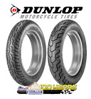 DUNLOP D404 FRONT AND REAR TIRE SET 120/90-17 FRONT AND 170/80-15 REAR BLACKWALL