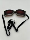 Vintage Esco Safety Welding Glasses - Red Removable Lenses - Steampunk Look