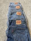 Lot of 4 Levi's 550 Relaxed Fit Blue Jeans Men's Size 34x30