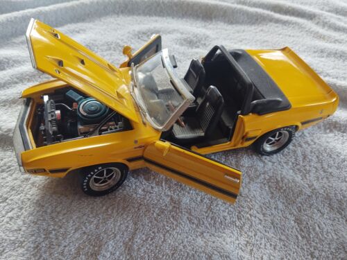 1969 Shelby GT-500 Yellow 1/18 Ertl DieCast American Muscle USED NO BOX B469