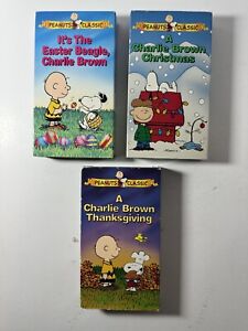 New ListingPeanuts Classic Charlie Brown VHS Lot of 3