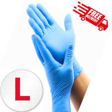 100 LARGE Dentistry Nitrile Exam/Medical Gloves Latex & Powder-Free Non-Sterile
