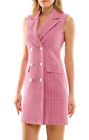 New With out tag Nicole Miller Sleeveless Tweed Rose Blazer Dress Size 10