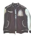 Pelle Pelle Brown Expresso Wool with Ivory Leather Sleeves Jacket 4XL Men’s