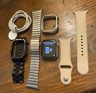 Apple Watch (GPS + LTE) Series 7 45MM Stainless Steel w/ 3 Bands